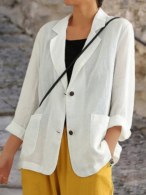 Ornella – Women's Linen Blazer with a Relaxed Summer Fit