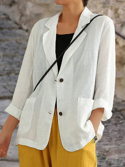 Ornella – Women's Linen Blazer with a Relaxed Summer Fit
