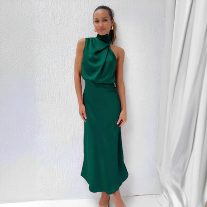 Marley - Chic Women's Evening Satin Dress