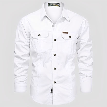 Ranulph – Comfortable Long-Sleeve Men’s Cargo Shirt