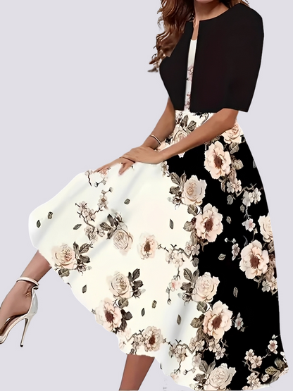 Jessica - Trendy two-piece outfit with long dress for women