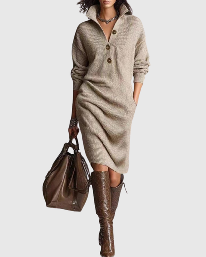 Arianell – Stylish Knitted Midi Dress