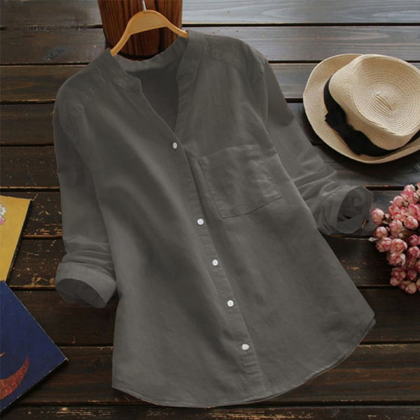 Elma - A relaxed and roomy linen and cotton shirt