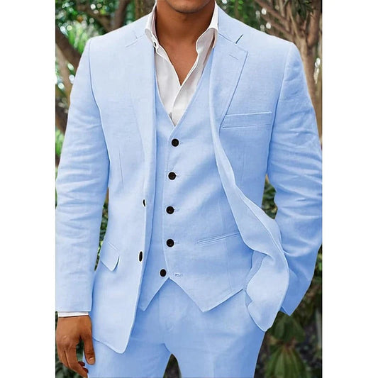 Erik - 3-piece Linen Suit Set