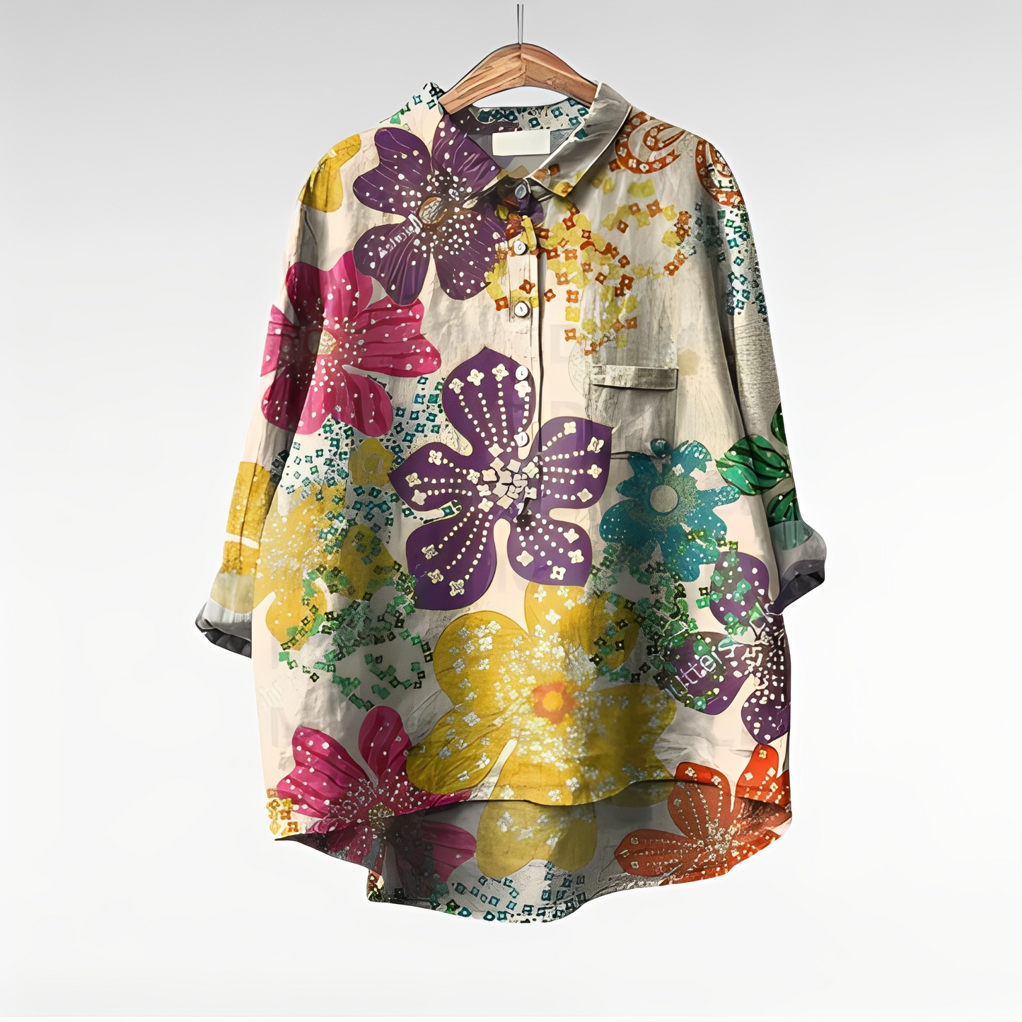 Mecah - Women's Classic Floral Blouses