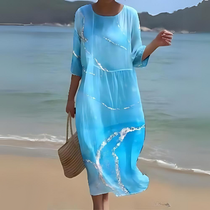 Alina – Fluid Midi Dress