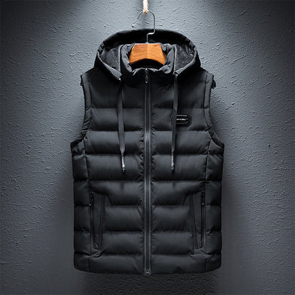 Davin – Modern Men’s Fleece Hooded Vest