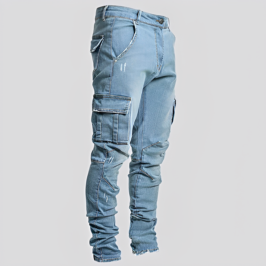 Owen - Casual Denim Jeans with Multiple Pockets for Men