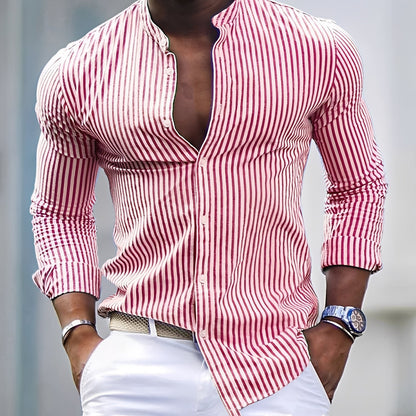 Haris - Casual striped long-sleeve shirt for men