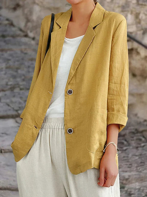 Ornella – Women's Linen Blazer with a Relaxed Summer Fit