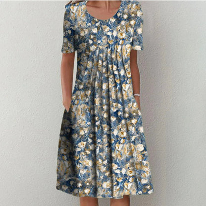 Erin - Stylish dress with subtle floral design