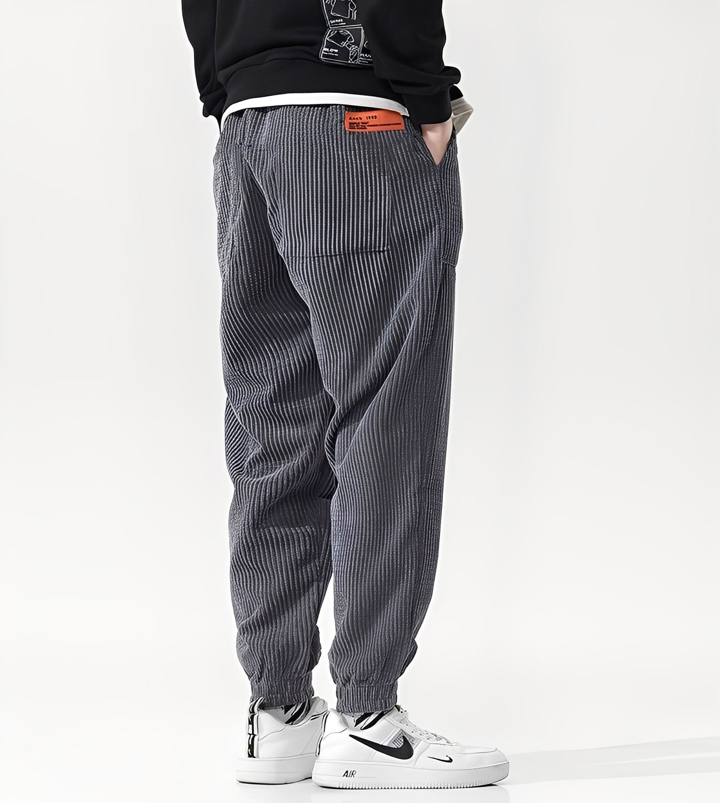 Nicholas – Modern corduroy jogger pants for men