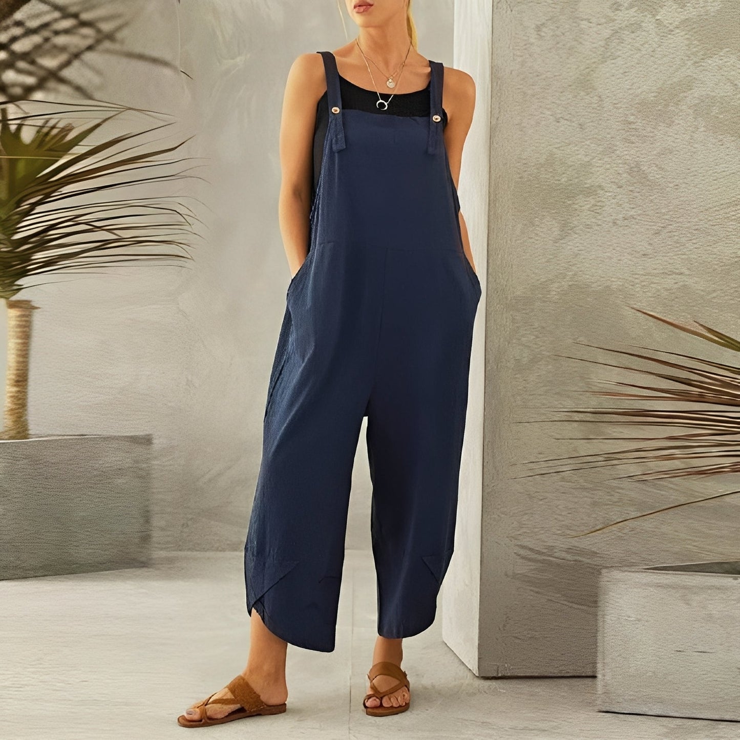 Gabrielle - Casual wide-leg jumpsuit for women