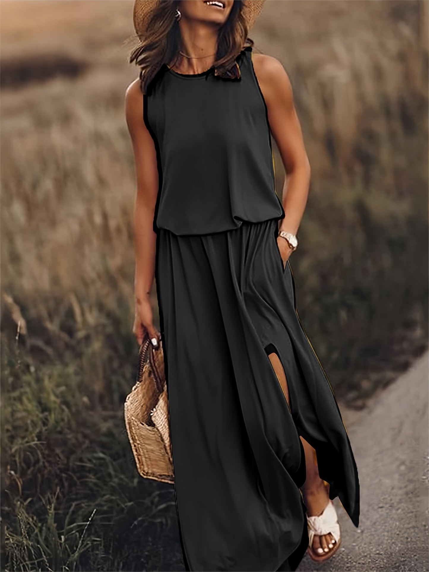 Edna - Boho Maxi Dress Crafted from Modal in Chic Design