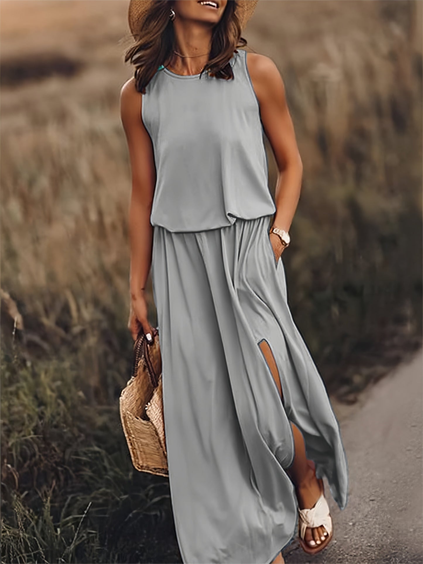 Edna - Boho Maxi Dress Crafted from Modal in Chic Design