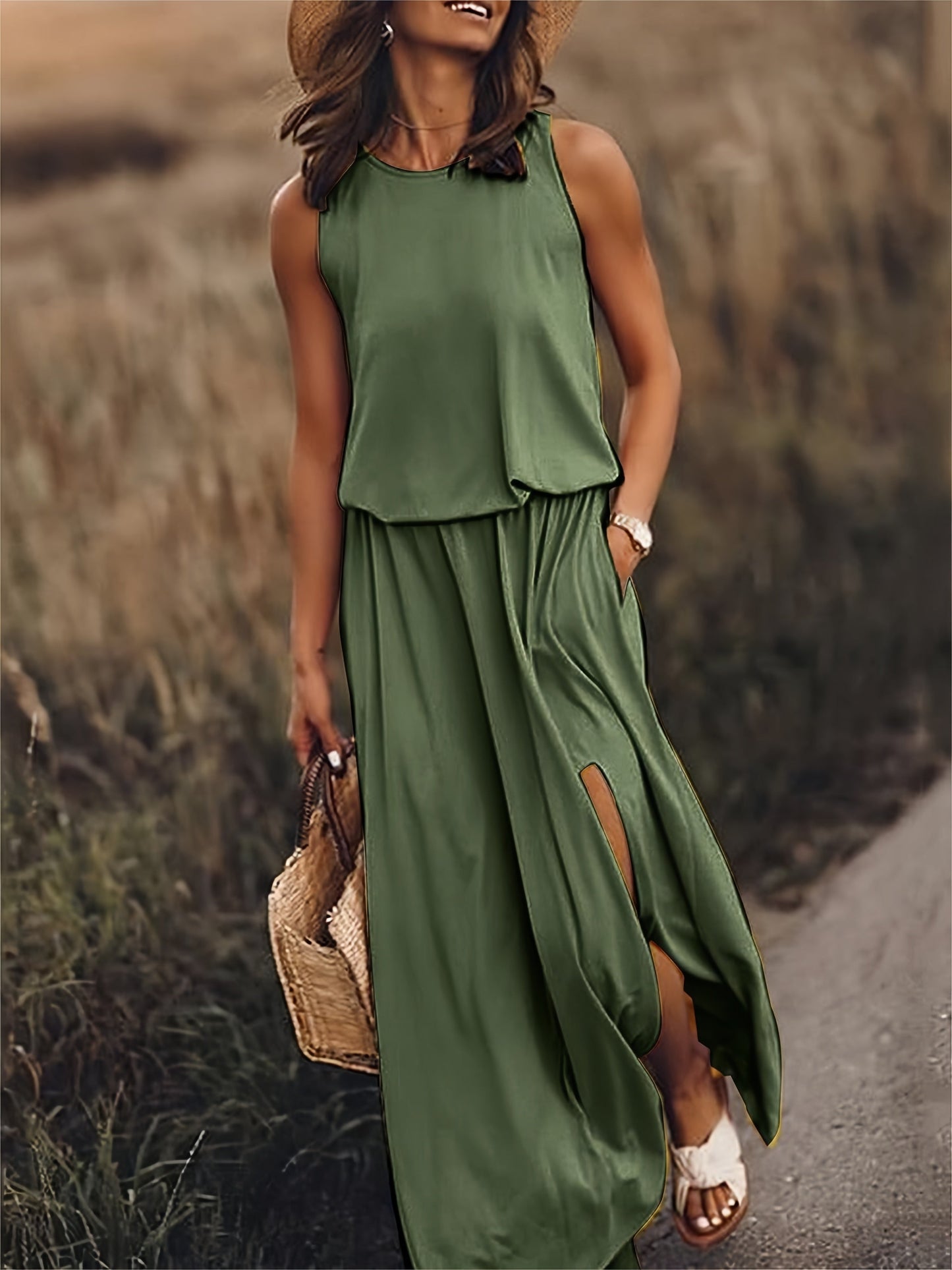 Edna - Boho Maxi Dress Crafted from Modal in Chic Design