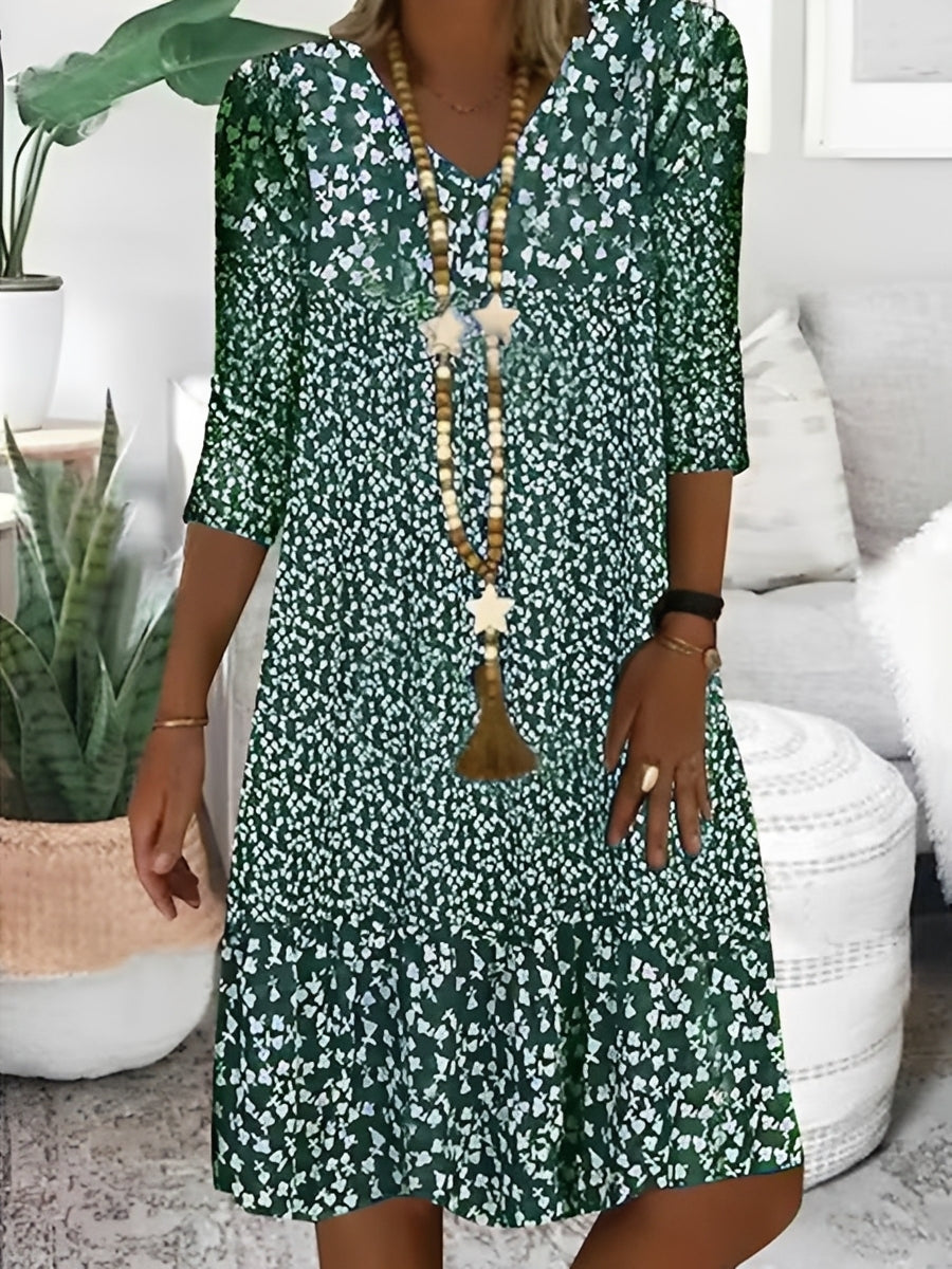 Mariam - Women's Casual V-Neck Dress