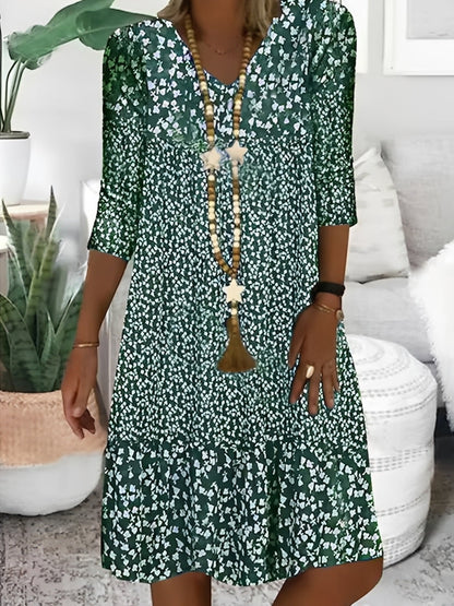 Mariam - Women's Casual V-Neck Dress