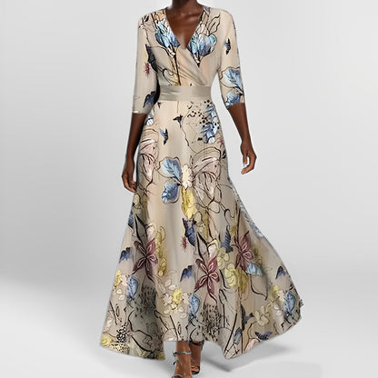 Delores - Floral Long Sleeve Dress