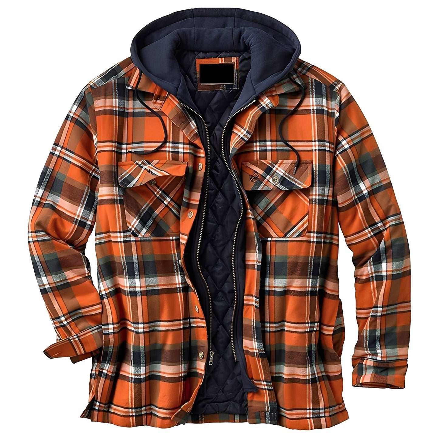 Flynn – Men’s Classic Plaid Hooded Jacket