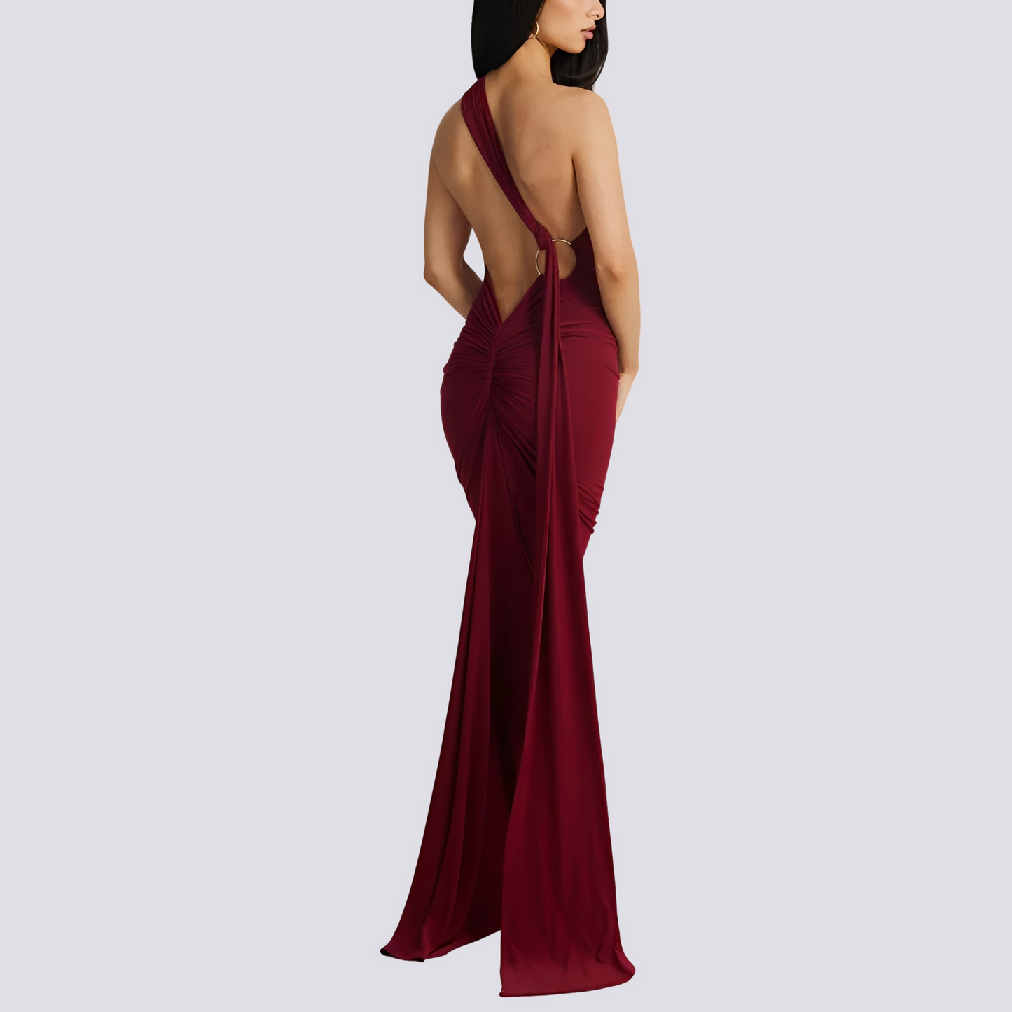 Martha - Elegant Backless Pleated Dress for Women