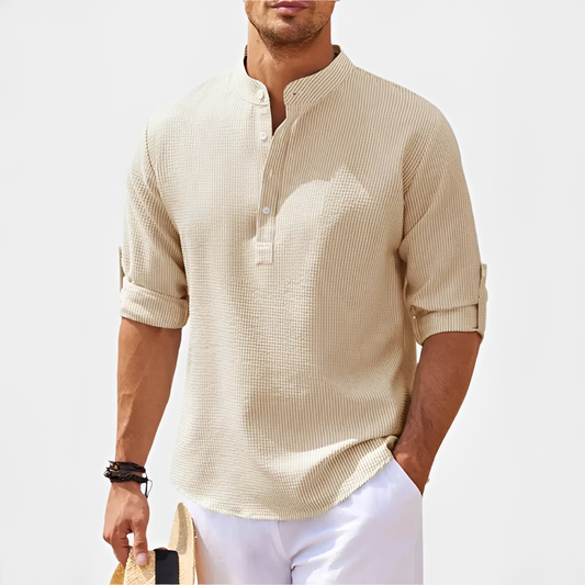 Khenneth - Trendy men's summer long-sleeve shirt