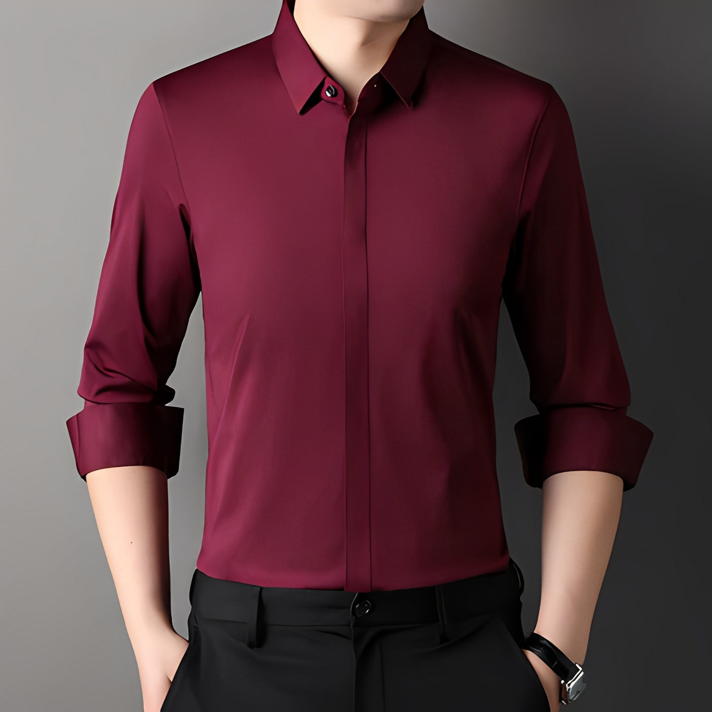 Limuel - Stylish Pleat-Free Shirt for Men