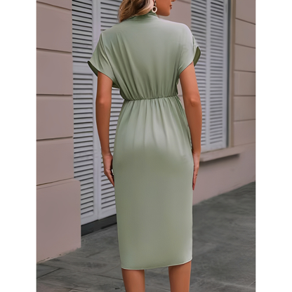 Vera – Elegant Midi Wrap Dress