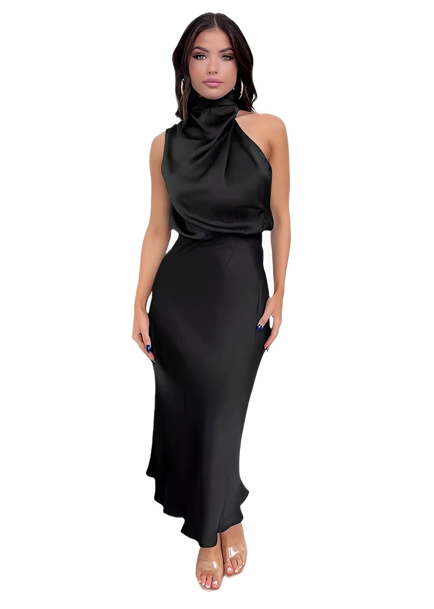 Marley - Chic Women's Evening Satin Dress