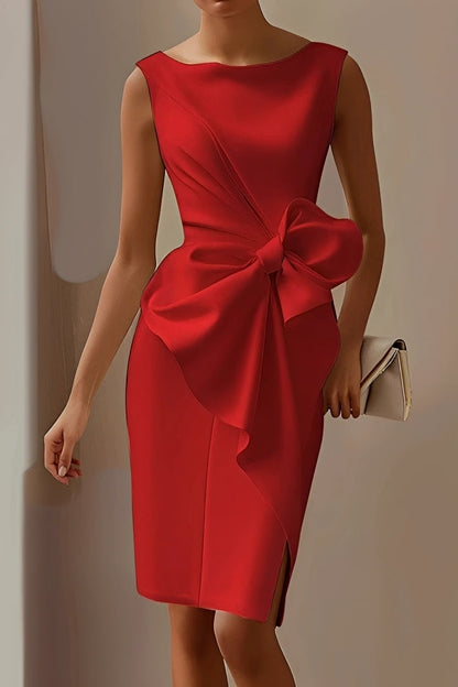 Dannell - Elegant midi dress with bow for women