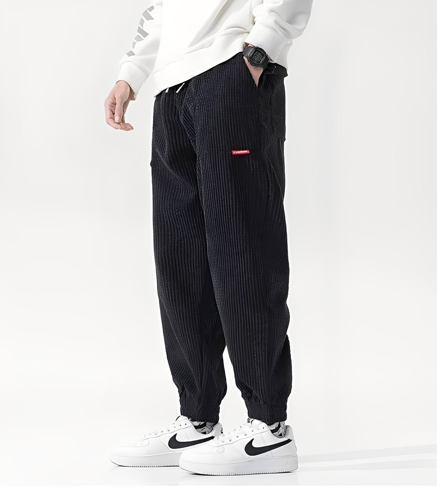 Nicholas – Modern corduroy jogger pants for men