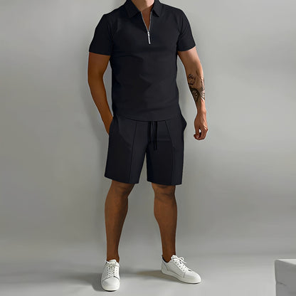 Warren - Stylish half-zip set for men