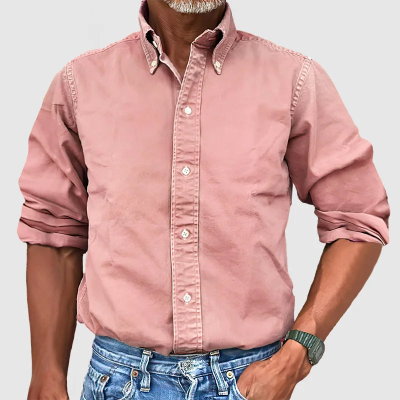 Vince – Classic men's shirt with a worn look