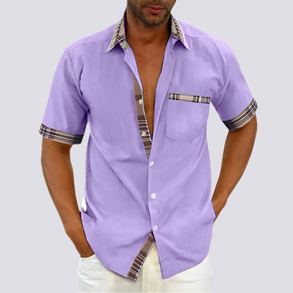 Jonathan - Men's Casual Button-Up Short Sleeve Shirt