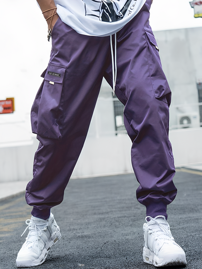 Eddy - Casual, loose-fitting cargo pants with drawstring for men