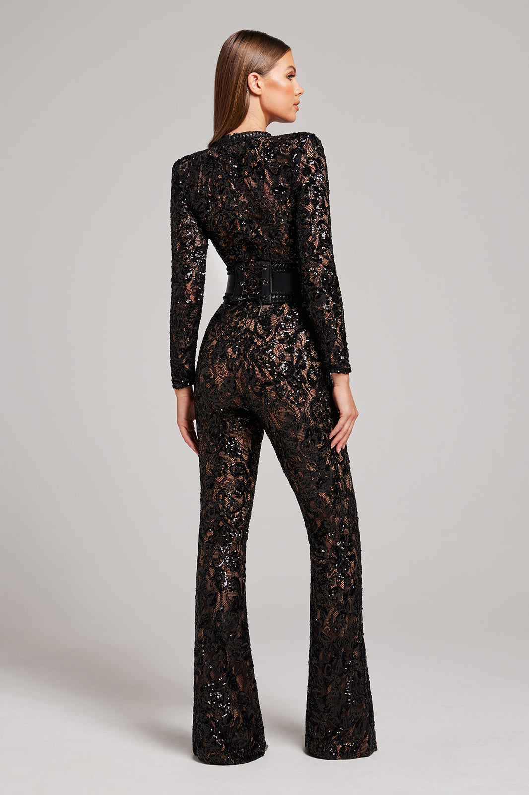 Sofia – Jumpsuit with Lace and Sequins