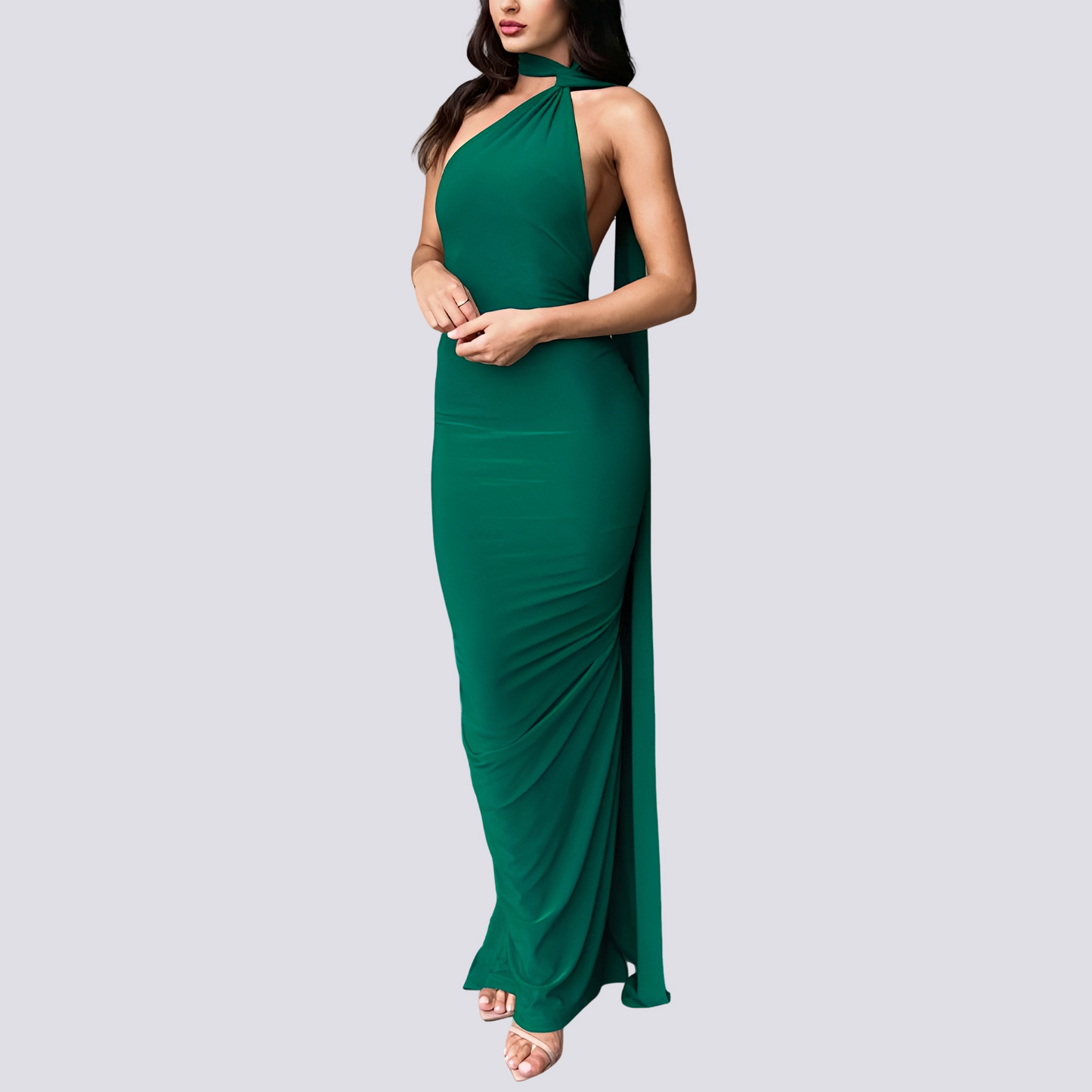 Martha - Elegant Backless Pleated Dress for Women