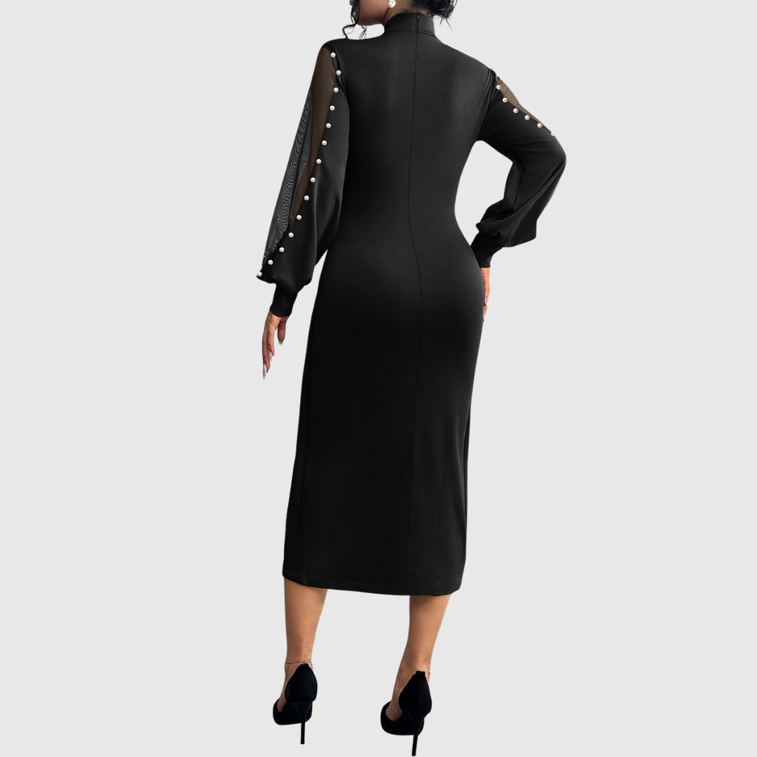 Genora – Elegant Formal Dress with Flowy Sleeves