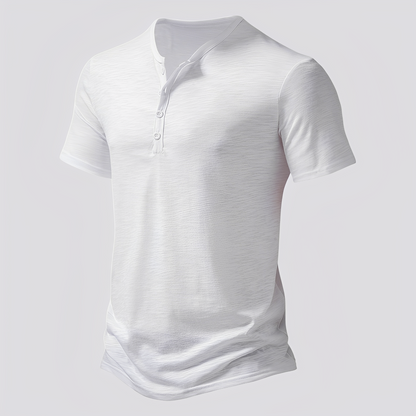 David - Casual button-up T-shirt for men