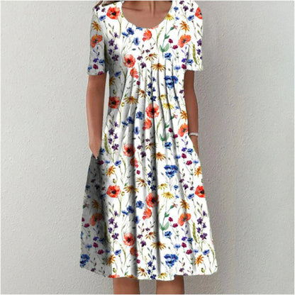 Erin - Stylish dress with subtle floral design