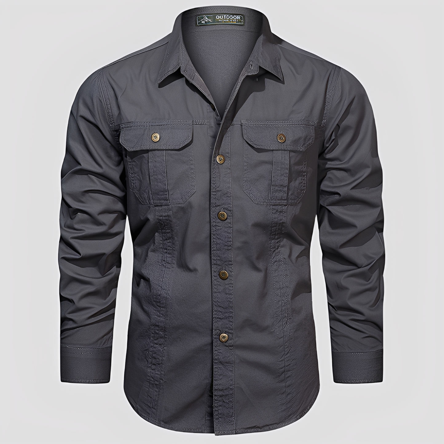 Ranulph – Comfortable Long-Sleeve Men’s Cargo Shirt