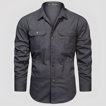 Ranulph – Comfortable Long-Sleeve Men’s Cargo Shirt