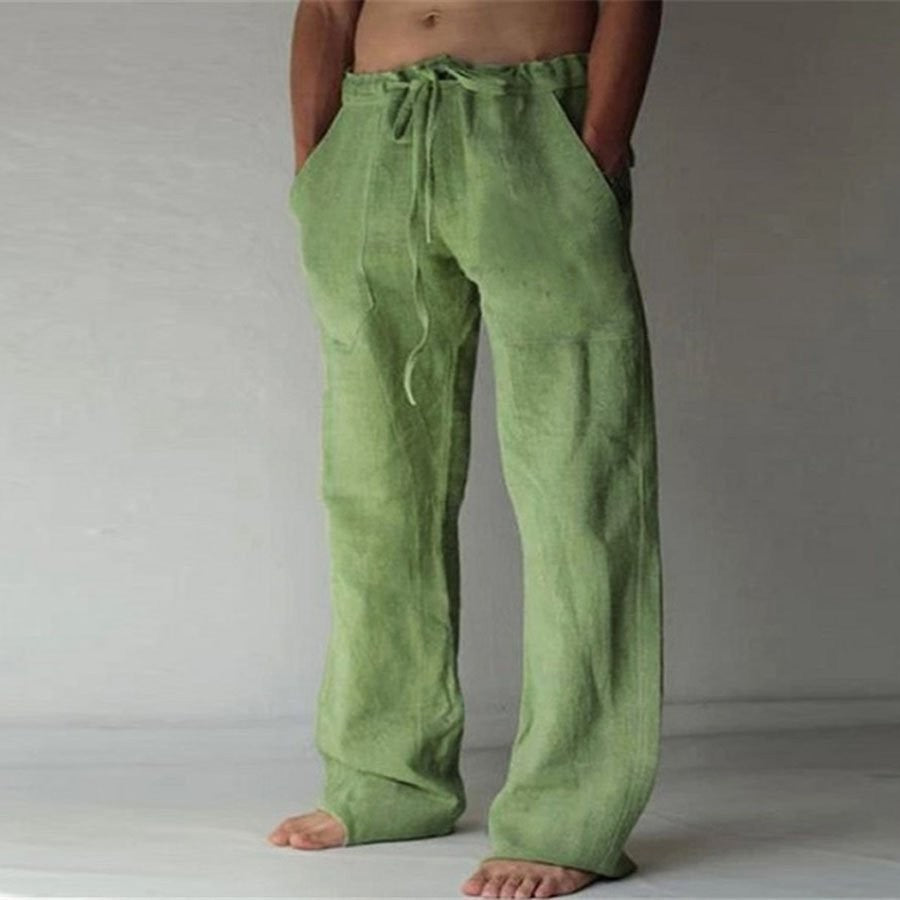 Benjamin - Men's Solid Color Linen Pants