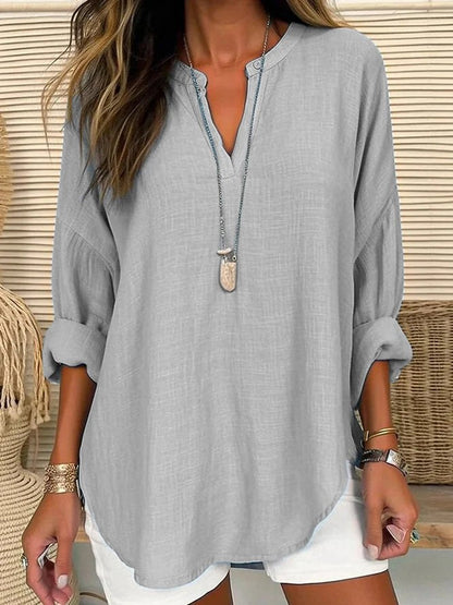 Eliza - Casual Linen Blouse
