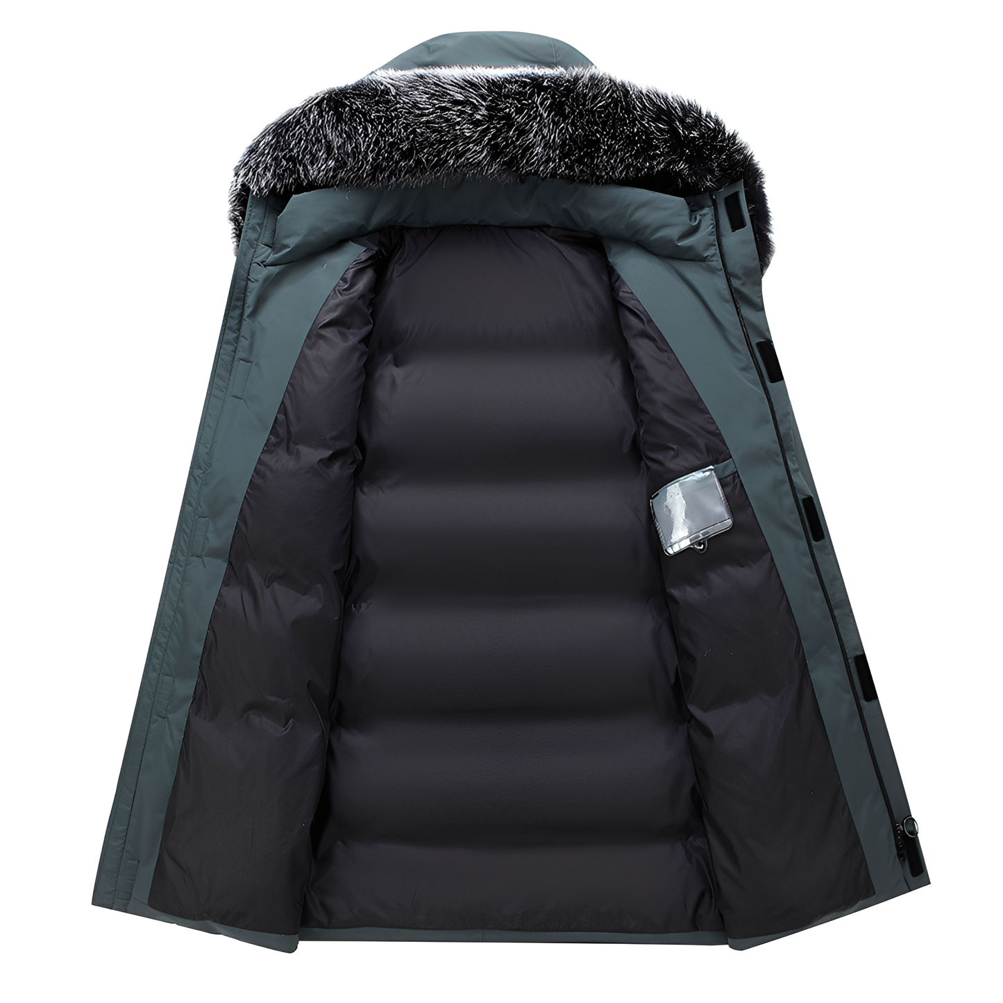 Crosby - Men's Down Jacket with Fur Hood
