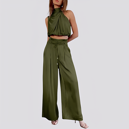 Laura - Women's casual, loose-fitting set with wide legs
