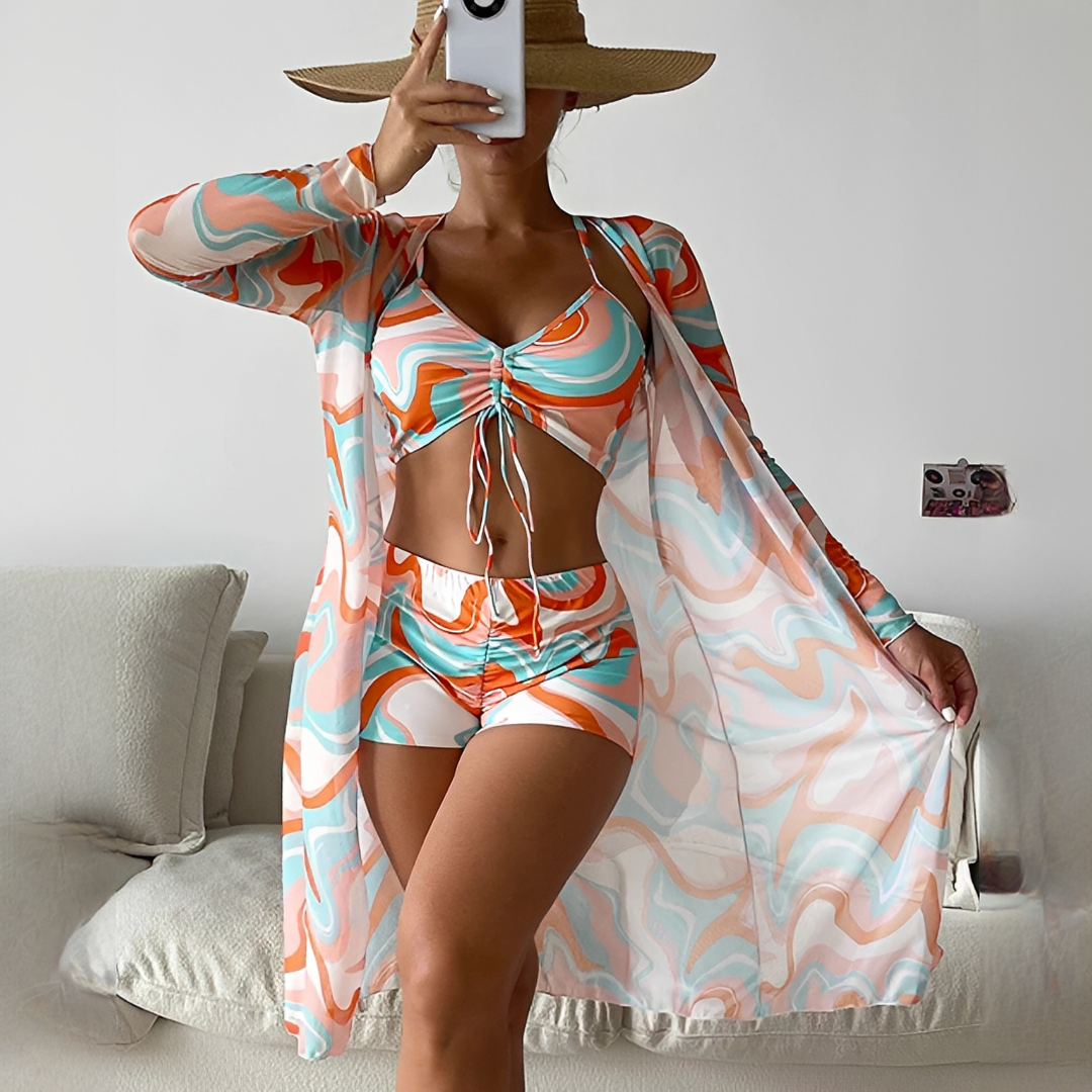 Conie - Stylish 3-piece bikini set for women