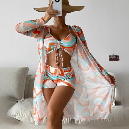 Conie - Stylish 3-piece bikini set for women