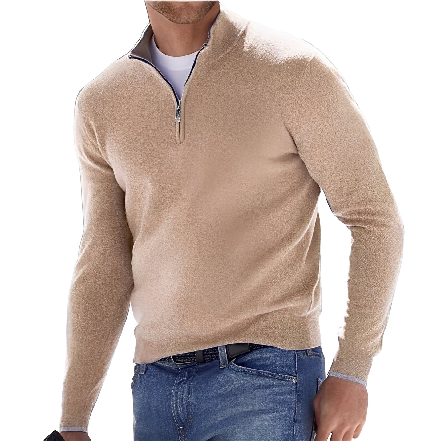 Eliott - Men's Cashmere Sweater with Zipper