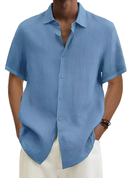 Richard - Casual, loose-fitting button-up shirt for men